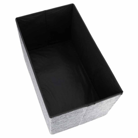 Pufa ze schowkiem do siedzenia otwierana składana 50x31x31cm szara Kik Sp. z o. o. Sp. k.