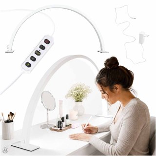 Lampa kosmetyczna LED bezcieniowa biurkowa do manicure paznokci łuk biała Kik Sp. z o. o. Sp. k.
