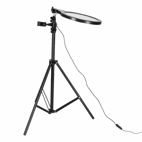 Lampa studyjna LED okrągła 3 barwy światła panel Kik Sp. z o. o. Sp. k.