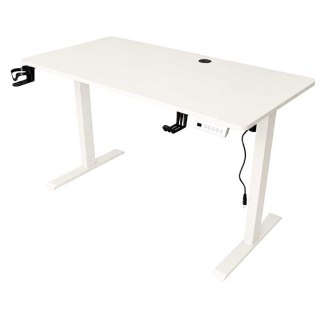 Biurko elektryczne regulowane pamięć panel sterowania 120x60cm białe Kik Sp. z o. o. Sp. k.