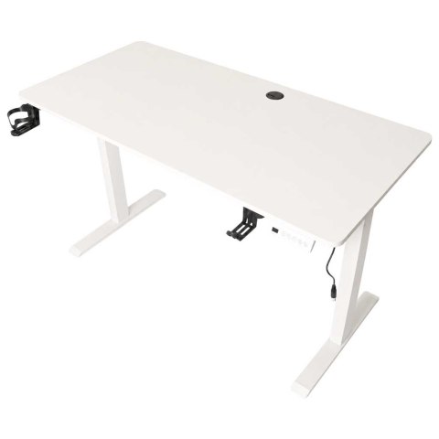 Biurko elektryczne regulowane pamięć panel sterowania 120x60cm białe Kik Sp. z o. o. Sp. k.