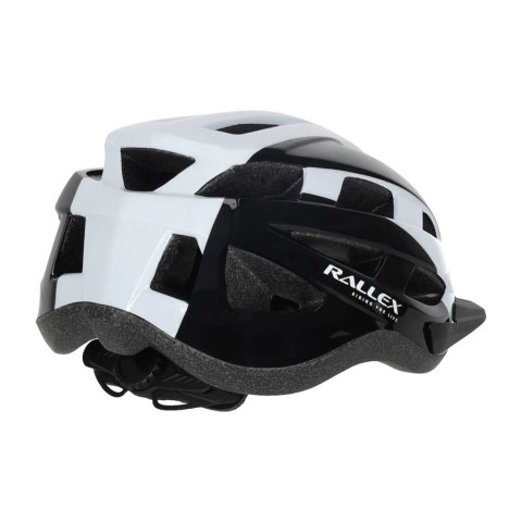 Kask rowerowy na rower RALLEX damski męski regulowany czarno-biały M 54-58cm SHANGHAI RALLEX INDUSTRIAL