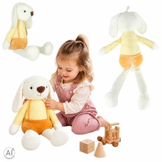 Maskotka pluszak przytulanka królik w żółtych spodenkach 70 cm Kik Sp. z o. o. Sp. k.