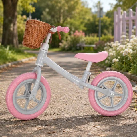 Rowerek biegowy Trike Fix Balance z koszykiem różowy Kik Sp. z o. o. Sp. k.