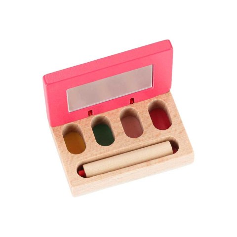Zestaw kosmetyczny drewniany dla dziewczynki make up beauty kosmetyczka akcesoria Kik Sp. z o. o. Sp. k.