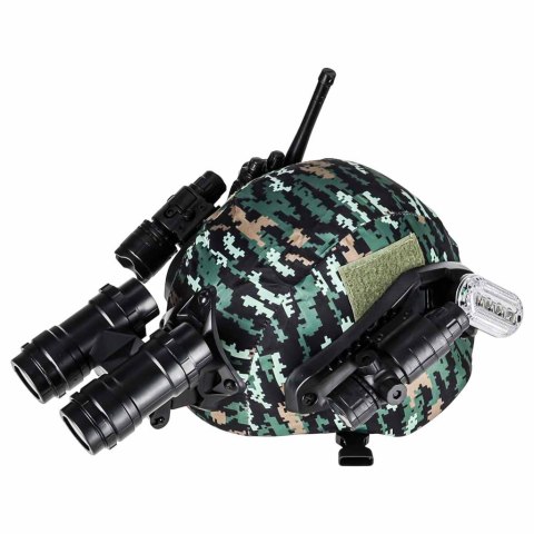 Zestaw żołnierza militarny hełm walkie talkie lornetka latarka Kik Sp. z o. o. Sp. k.