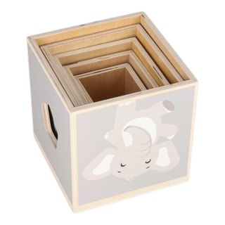 Klocki drewniane sorter kształtów wieża piramida układanka edukacyjna Kik Sp. z o. o. Sp. k.