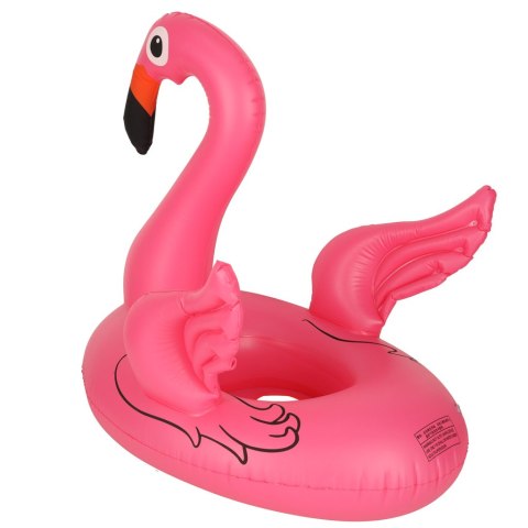 Kółko do pływania dla niemowląt koło pontonik dla dzieci dmuchany z siedziskiem flaming max 15kg 1-3lata Kik Sp. z o. o. Sp. k.