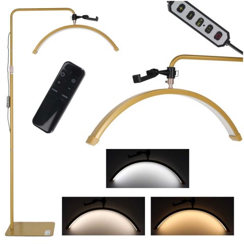 Lampa do przedłużania rzęs LED 36W regulowana kosmetyczna bezcieniowa łuk złota Kik Sp. z o. o. Sp. k.
