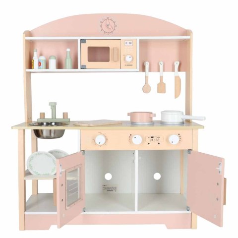 Kuchnia dla dzieci drewniana MDF MODERN CLASSIC akcesoria 81cm różowa Kik Sp. z o. o. Sp. k.