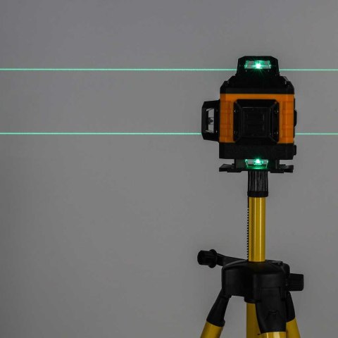 Poziomica laserowa 360° 4D laser krzyżowy 16 linii statyw uchwyt zestaw Kik Sp. z o. o. Sp. k.