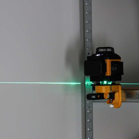 Poziomica laserowa 360° 4D laser krzyżowy 16 linii statyw uchwyt zestaw Kik Sp. z o. o. Sp. k.