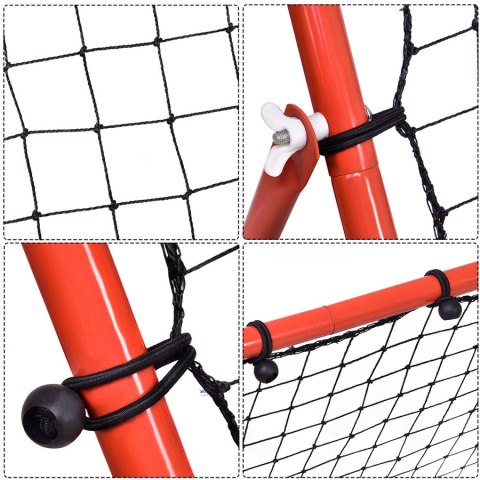 Rama treningowa Trenażer Rebounder do odbijania piłki nożnej 100x100cm HaloFuture