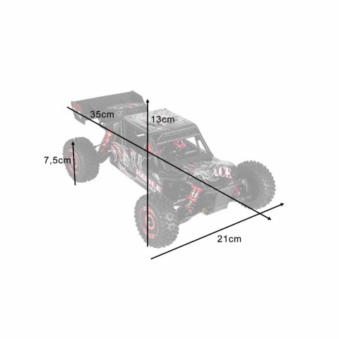 Samochód RC WLToys 124016 1:12 4WD bezszczotkowy Off-Road 75km/h RTR Kik Sp. z o. o. Sp. k.