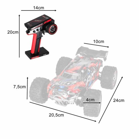 Samochód RC WLToys 184008 1:18 4WD bezszczotkowy LED RTR 60km/h Kik Sp. z o. o. Sp. k.