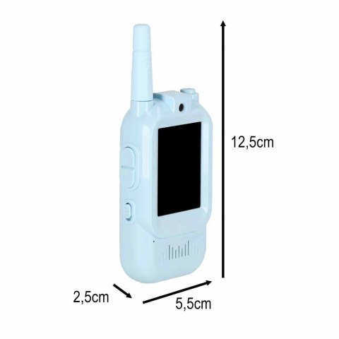 Walkie talkie krótkofalówki dla dzieci kamera funkcja wideo niebieskie Kik Sp. z o. o. Sp. k.