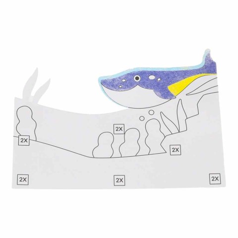 Zestaw do malowania piaskiem piaskowe obrazki 3D zestaw morskie zwierzęta Kik Sp. z o. o. Sp. k.