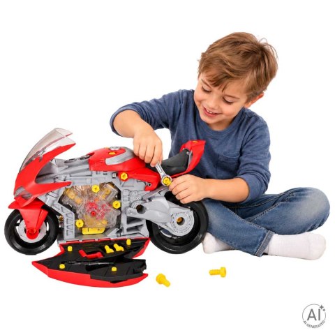Motor motocykl interaktywny zestaw mechanika silnik do skręcania rozkręcania Kik Sp. z o. o. Sp. k.