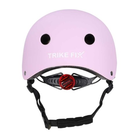 Kask rowerowy dla dziecka Trike Fix dziecięcy regulowany LED M 55-58cm fioletowy Kik Sp. z o. o. Sp. k.