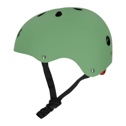 Kask rowerowy dla dziecka Trike Fix dziecięcy regulowany LED M 55-58cm zielony ciemny Kik Sp. z o. o. Sp. k.