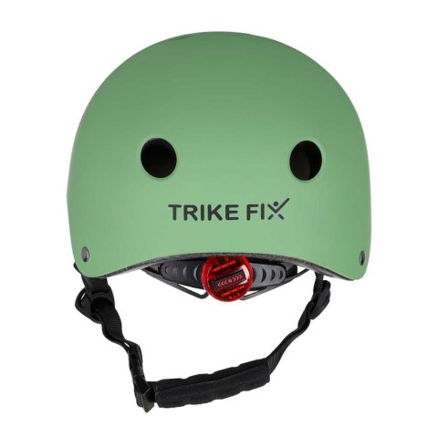 Kask rowerowy dla dziecka Trike Fix dziecięcy regulowany LED S 48-54cm zielony ciemny Kik Sp. z o. o. Sp. k.