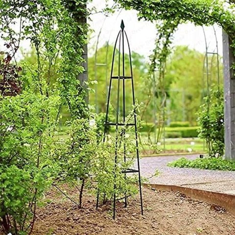 Pergola podpora LUARO ogrodowa na kwiaty stojak na róże pnące piramida metalowa Kik Sp. z o. o. Sp. k.