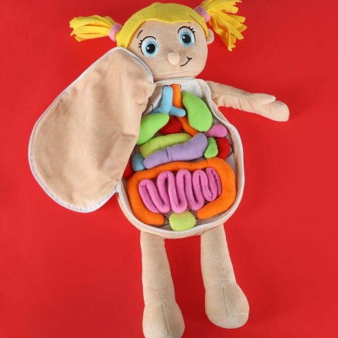 Lalka maskotka zabawka edukacyjna nauka anatomii dziewczynka Kik Sp. z o. o. Sp. k.