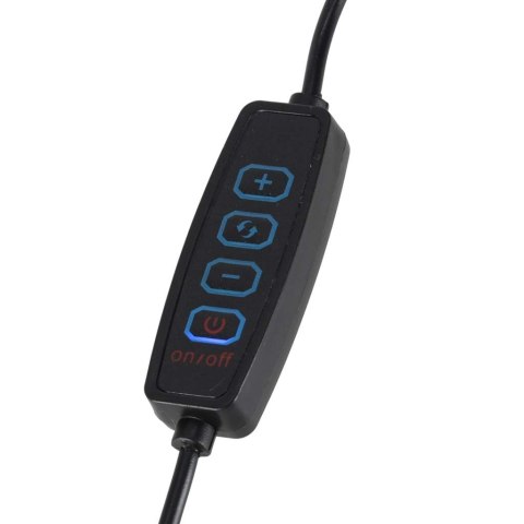 Lampka na biurko biurkowa LED z lupą szkło powiększające obrotowy wysięgnik 2 sposoby mocowania Kik Sp. z o. o. Sp. k.