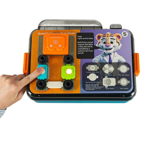 Mały elektryk elektronik zestaw edukacyjny 45 elementów + 12 kart Kik Sp. z o. o. Sp. k.