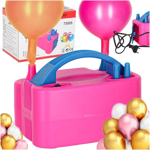 Pompka do balonów elektryczna mocna na 2 balony 2 dysze pompujące Kik Sp. z o. o. Sp. k.