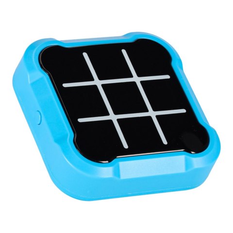 Kółko krzyżyk gra elektroniczna logiczna tic tac toe konsola przenośna niebieska Kik Sp. z o. o. Sp. k.