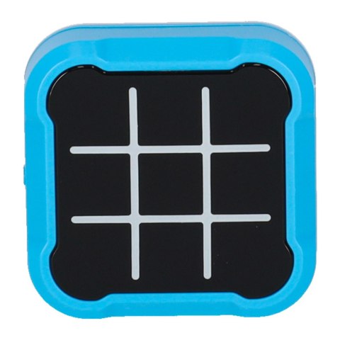 Kółko krzyżyk gra elektroniczna logiczna tic tac toe konsola przenośna niebieska Kik Sp. z o. o. Sp. k.