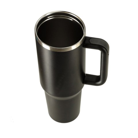 Kubek termiczny ze słomką i uchwytem termos 1200ml czarny Kik Sp. z o. o. Sp. k.