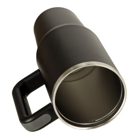 Kubek termiczny ze słomką i uchwytem termos 1200ml czarny Kik Sp. z o. o. Sp. k.