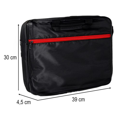 Torba na laptopa 15,6 cali na ramię z paskiem teczka biznesowa damska męska czarna Kik Sp. z o. o. Sp. k.