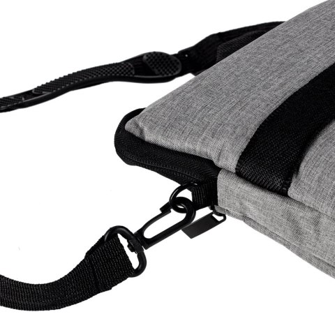 Torba na laptopa 15,6 cali na ramię z paskiem teczka biznesowa damska męska szara Kik Sp. z o. o. Sp. k.