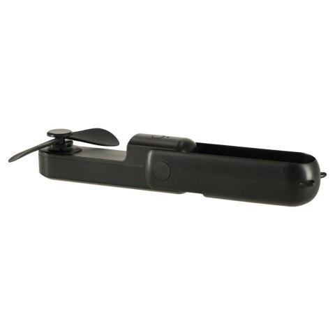 Wiatrak biurkowy wentylator mini ręczny składany wiatraczek przenośny USB czarny Kik Sp. z o. o. Sp. k.