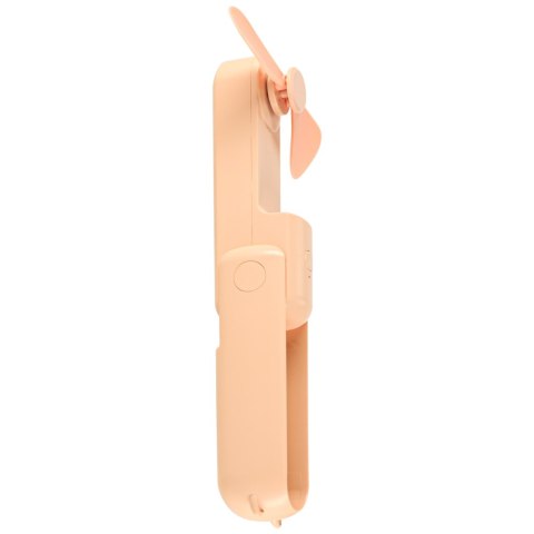 Wiatrak biurkowy wentylator mini ręczny składany wiatraczek przenośny USB różowy Kik Sp. z o. o. Sp. k.